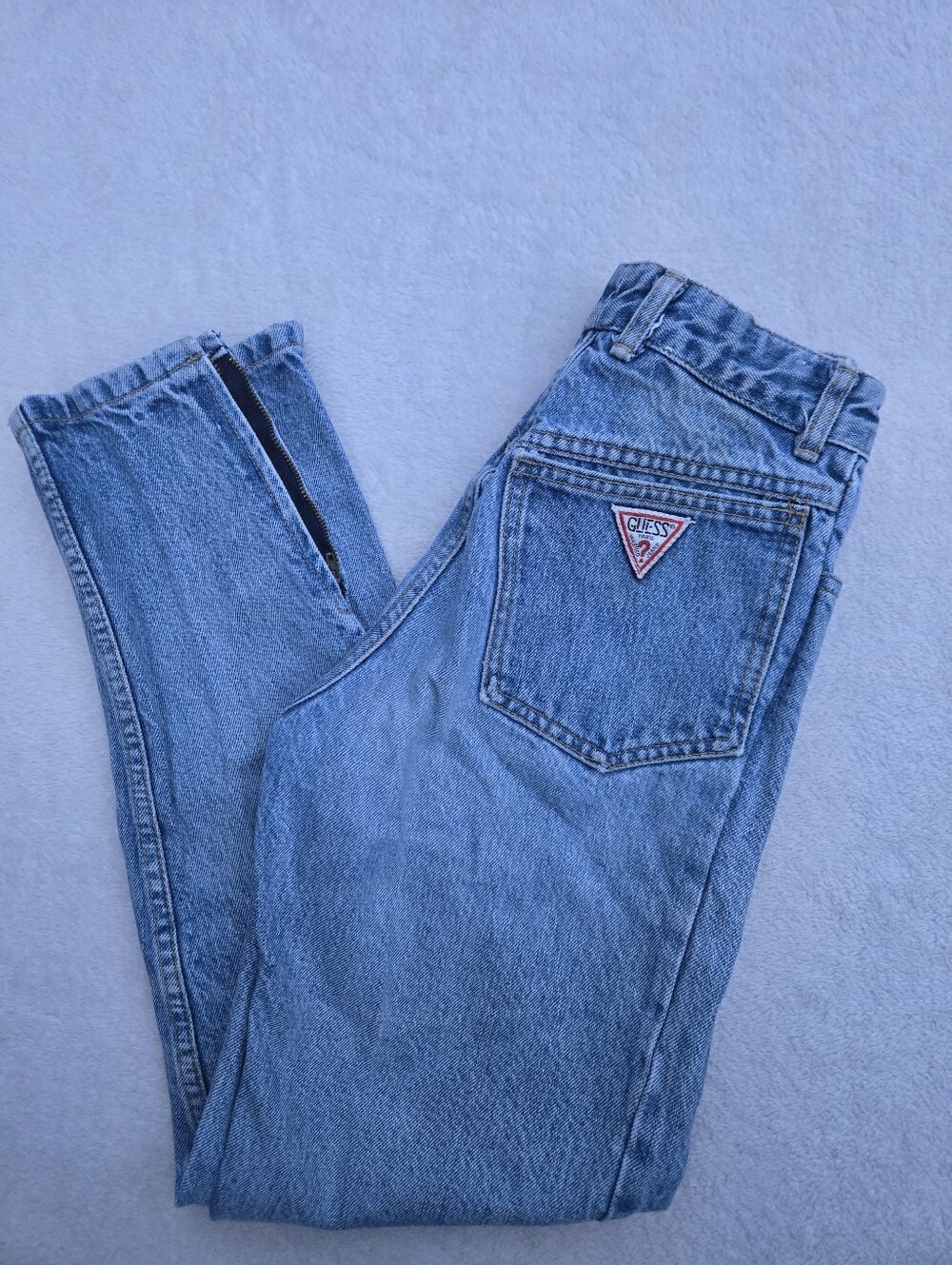 Vtg 80s Georges Marciano for GUESS Jeans 26 Zip Ankle Style 1015 High Waist USA